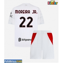 AC Milan Diego Moreira #22 Auswärts Trikotsatz Kinder 2026-27 Kurzarm (+ Kurze Hosen)